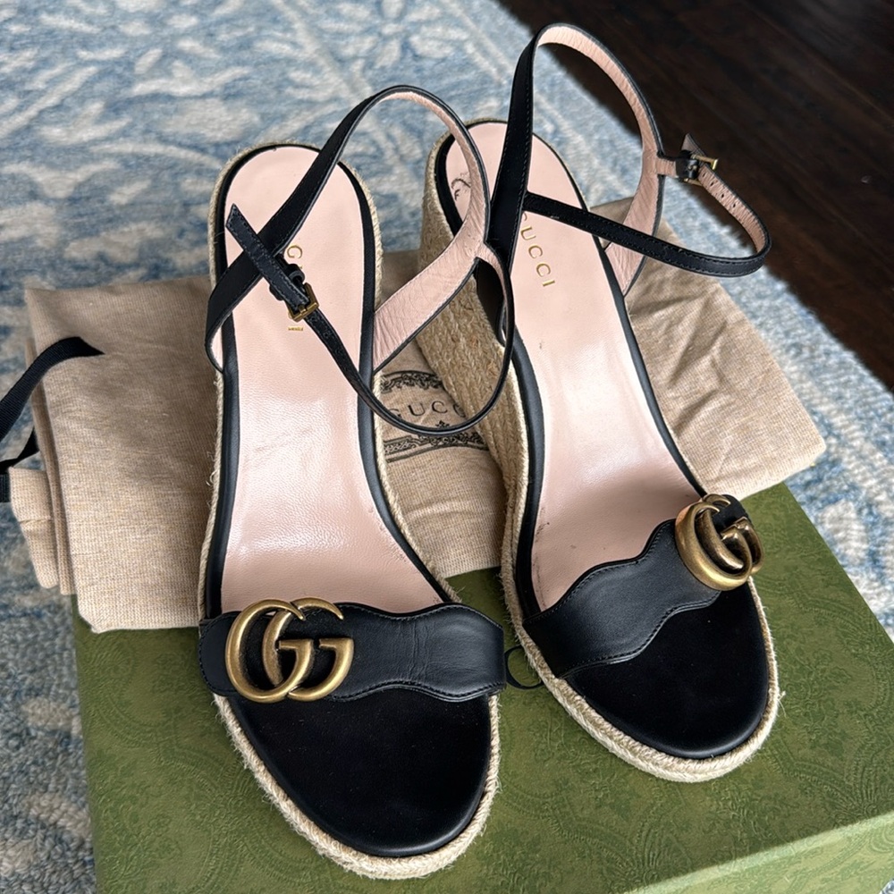 Authentic Gucci Aitana Espadrille Sandal